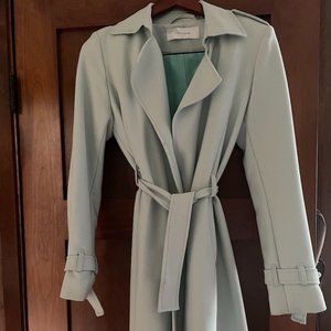 Light Blue Tahari Wrap Coat